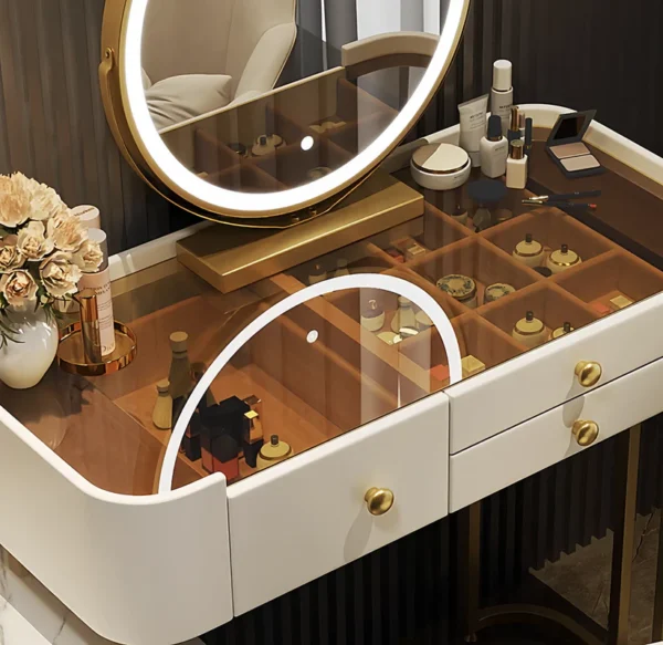 Elegance Unleashed: The Explosive Marble Vanity Set Experience