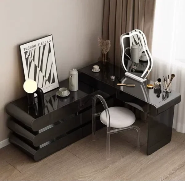 GlowCloud Solid Wood Dressing Table