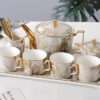 Marble Elegance Tea Set