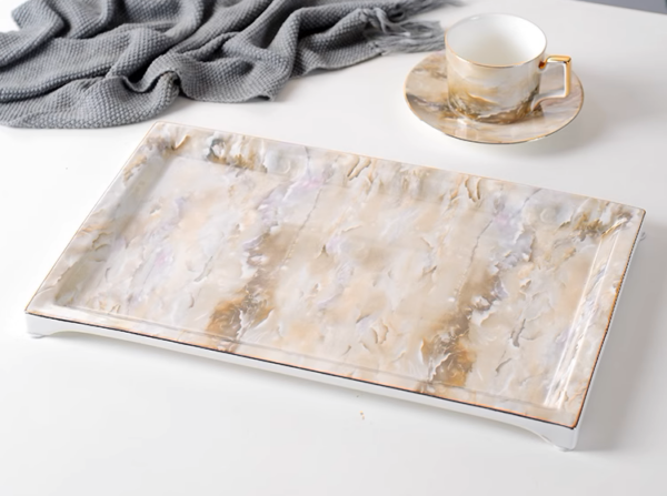 Marble Elegance Tea Set