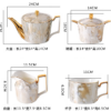 Marble Elegance Tea Set