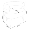 Petite Sherpa Cocoon Chair