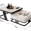 GeoLuxe Nesting Coffee Table Set