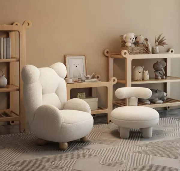 Bear Hug Armchair and Ottoman Set