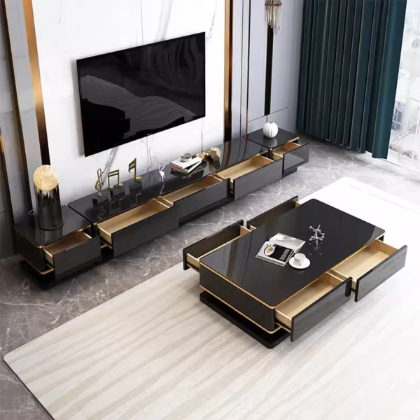Visionnaire Noir TV unit set
