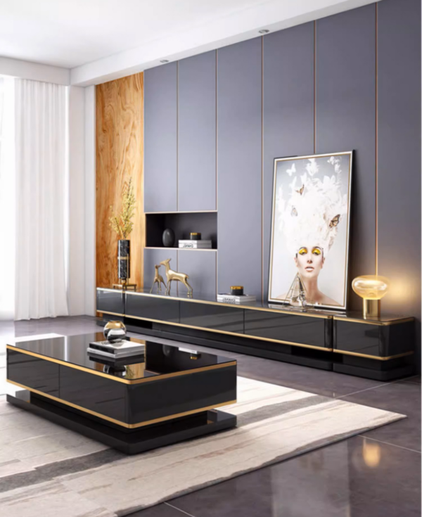 Visionnaire Noir TV unit set