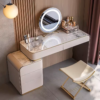 Eleganza Stone & Leather Vanity Ensemble