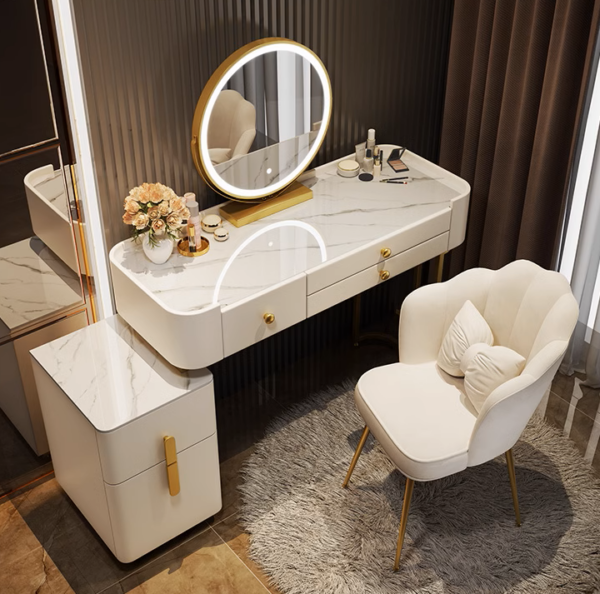 Bianco Luxe Reflection Vanity Set