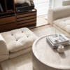 Alabaster Aura Oval Coffee Table