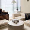 Alabaster Aura Oval Coffee Table