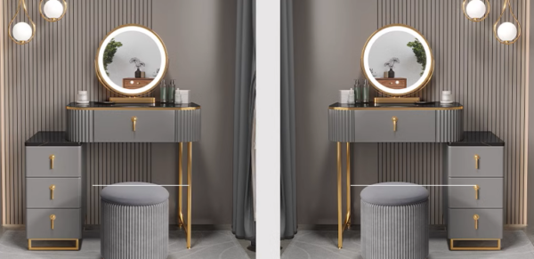 Noir Elegance Vanity Set