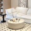 Alabaster Aura Oval Coffee Table