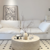 Alabaster Aura Oval Coffee Table