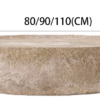 Alabaster Aura Oval Coffee Table