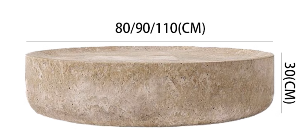 Alabaster Aura Oval Coffee Table