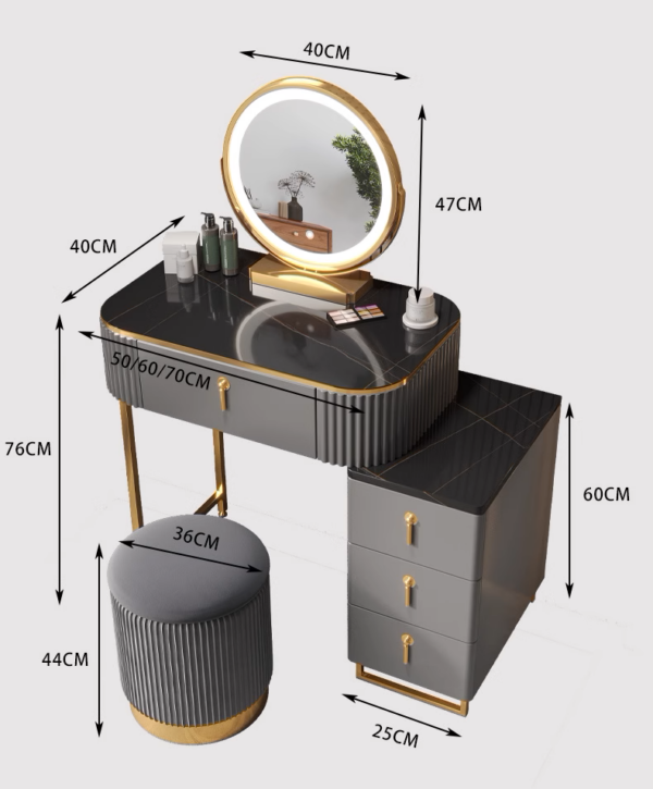 Noir Elegance Vanity Set