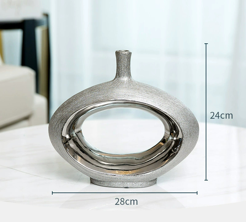 Silver Orbit Vase Collection