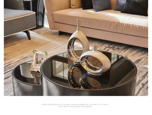 Silver Orbit Vase Collection