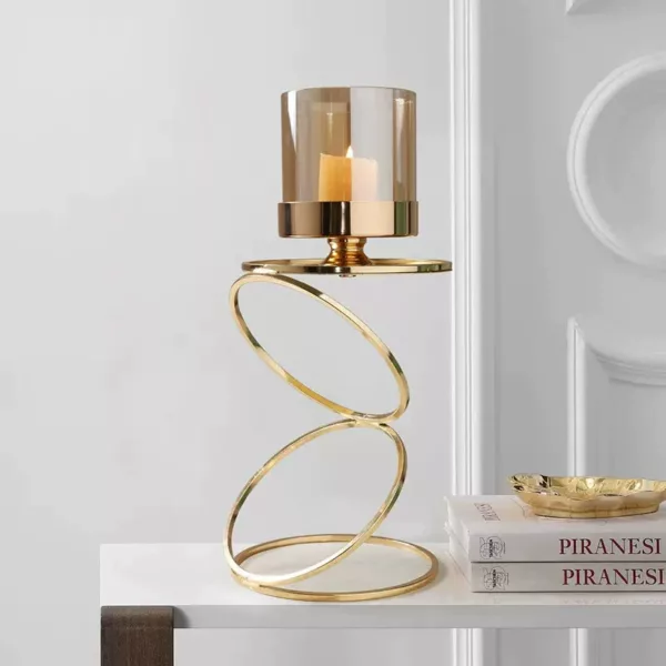 Luxe Spiral Elegance Candlesticks