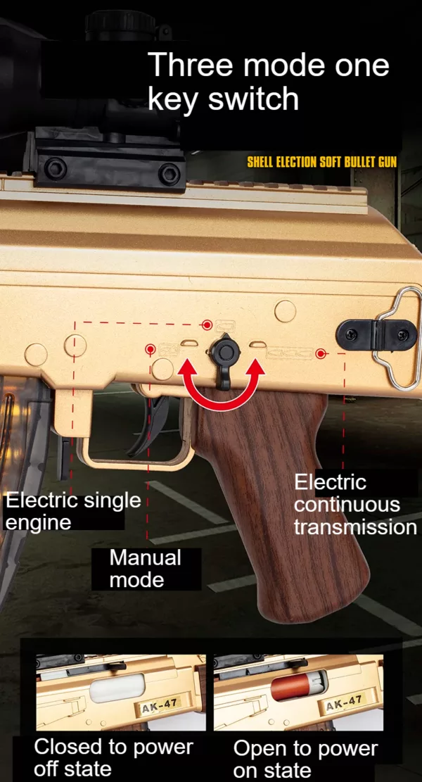 AK-47 Assault Rifle Toy Replica