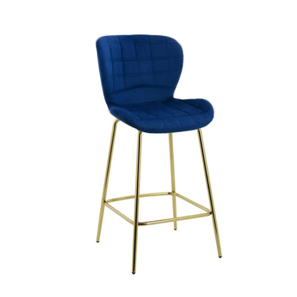 Azure Elegance Bar Chair
