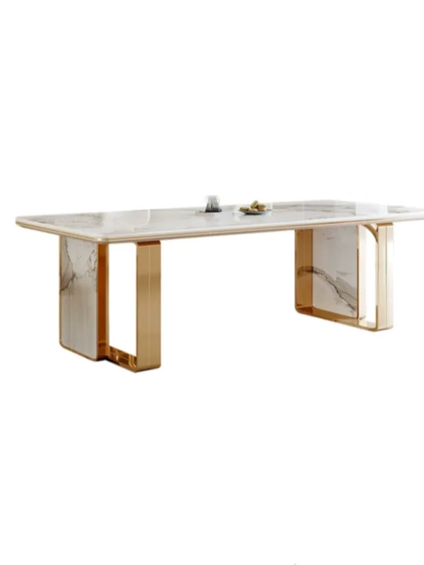 The Luxe Marble Dining Table Set