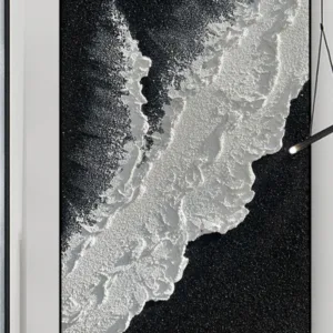 Black And White Rhythmic Decorative Painting
