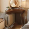 Aria Curve Corner Dressing Table with 360° LED Mirror