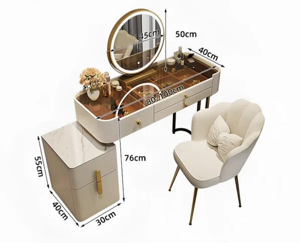 Elegance Unleashed: The Explosive Marble Vanity Set Experience