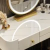 Elegance Unleashed: The Explosive Marble Vanity Set Experience