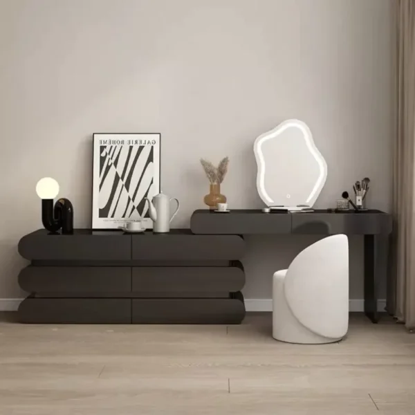 GlowCloud Solid Wood Dressing Table