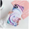 Marble Crack Matte iPhone Cases