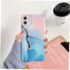 Marble Crack Matte iPhone Cases
