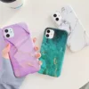 Marble Crack Matte iPhone Cases