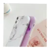 Marble Crack Matte iPhone Cases