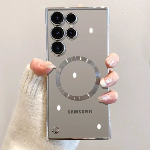 Crystal Transparent Frameless Luxury Shockproof Samsung Cases
