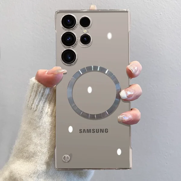 Crystal Transparent Frameless Luxury Shockproof Samsung Cases