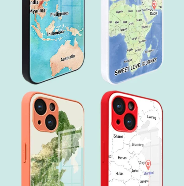 Custom GeoBond Map Love Cases