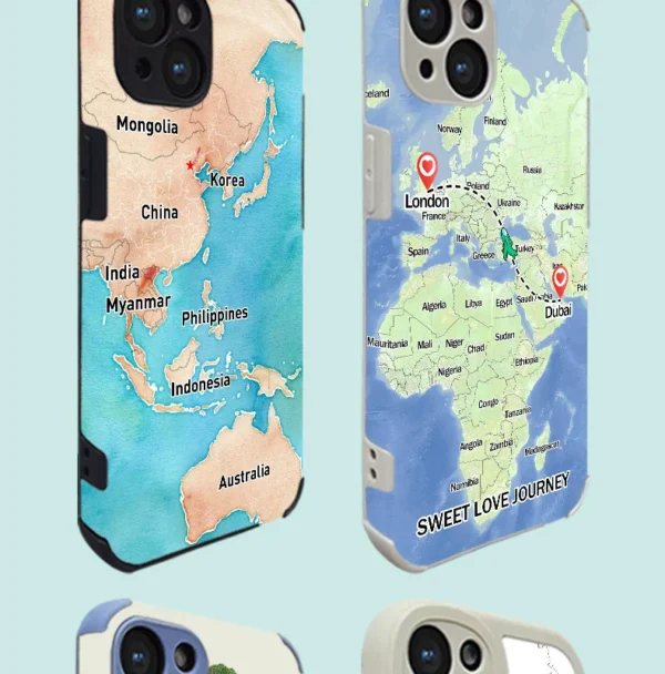 Custom GeoBond Map Love Cases