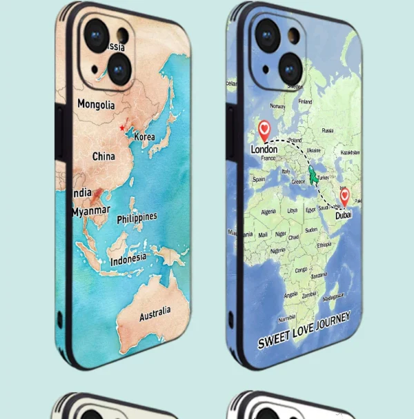 Custom GeoBond Map Love Cases