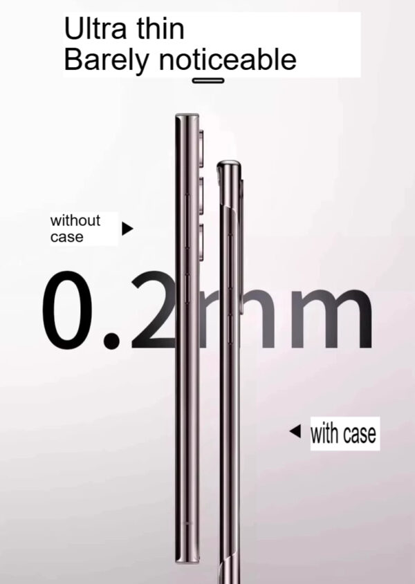 Crystal Transparent Frameless Luxury Shockproof Samsung Cases