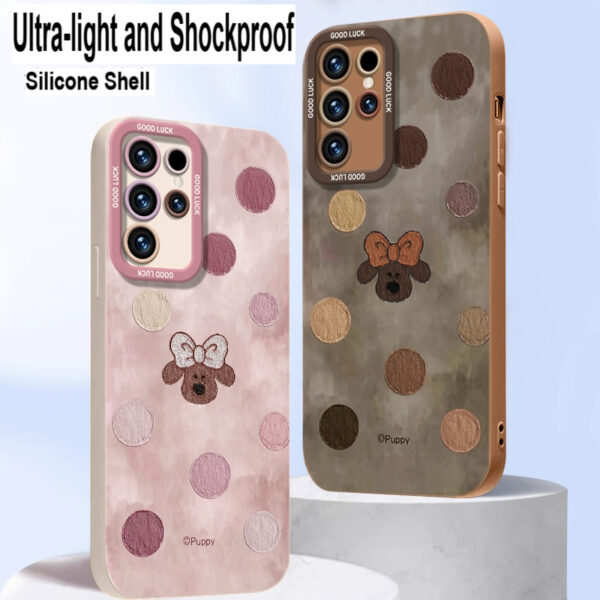 PawDots Liquid Silicone Protective Samsung Cases