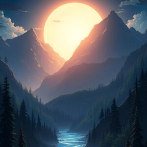 Moonrise Over Still Waters