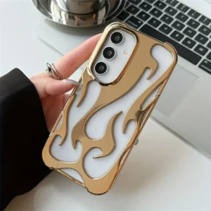 Hollow Out Flame Fire Samsung Cases