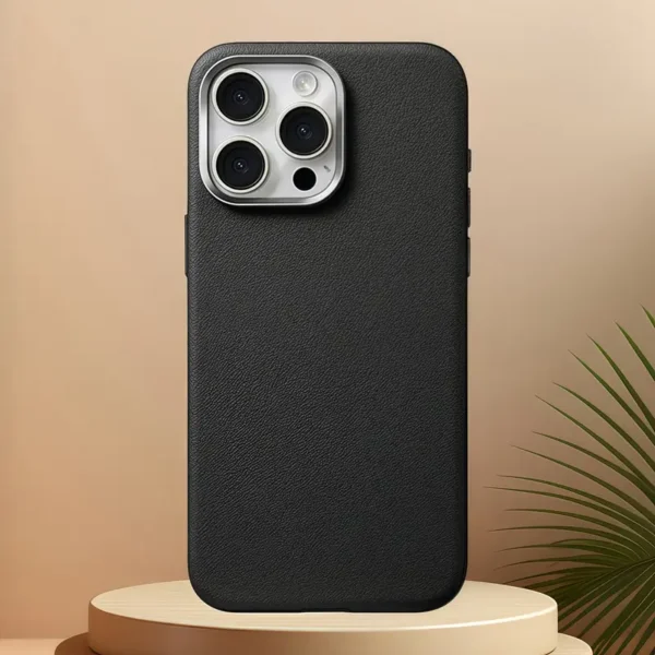 Electroplating Frame Litchi Pattern iPhone Cases