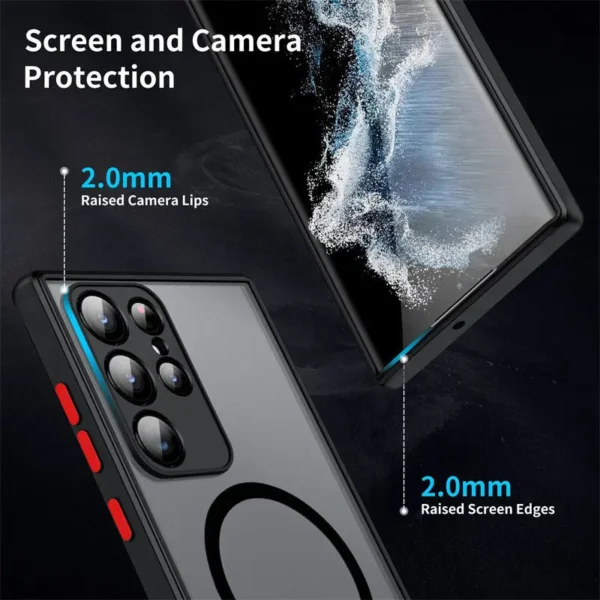 Magnetic Matte Samsung Cases