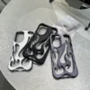Black Flame Shell Samsung Cases
