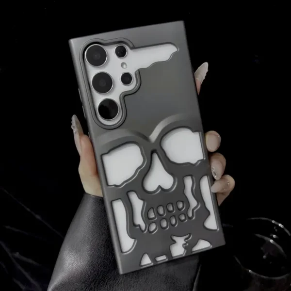 Matte Skull Samsung Cases