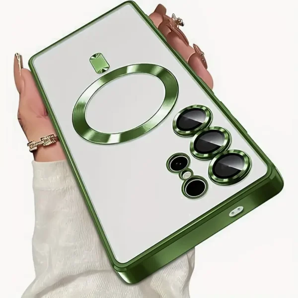 Luxury Magnetic Wireless Charging Samsung Cases