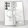 Transparent Magnetic Wireless Charging Electroplated Shockproof Samsung Cases